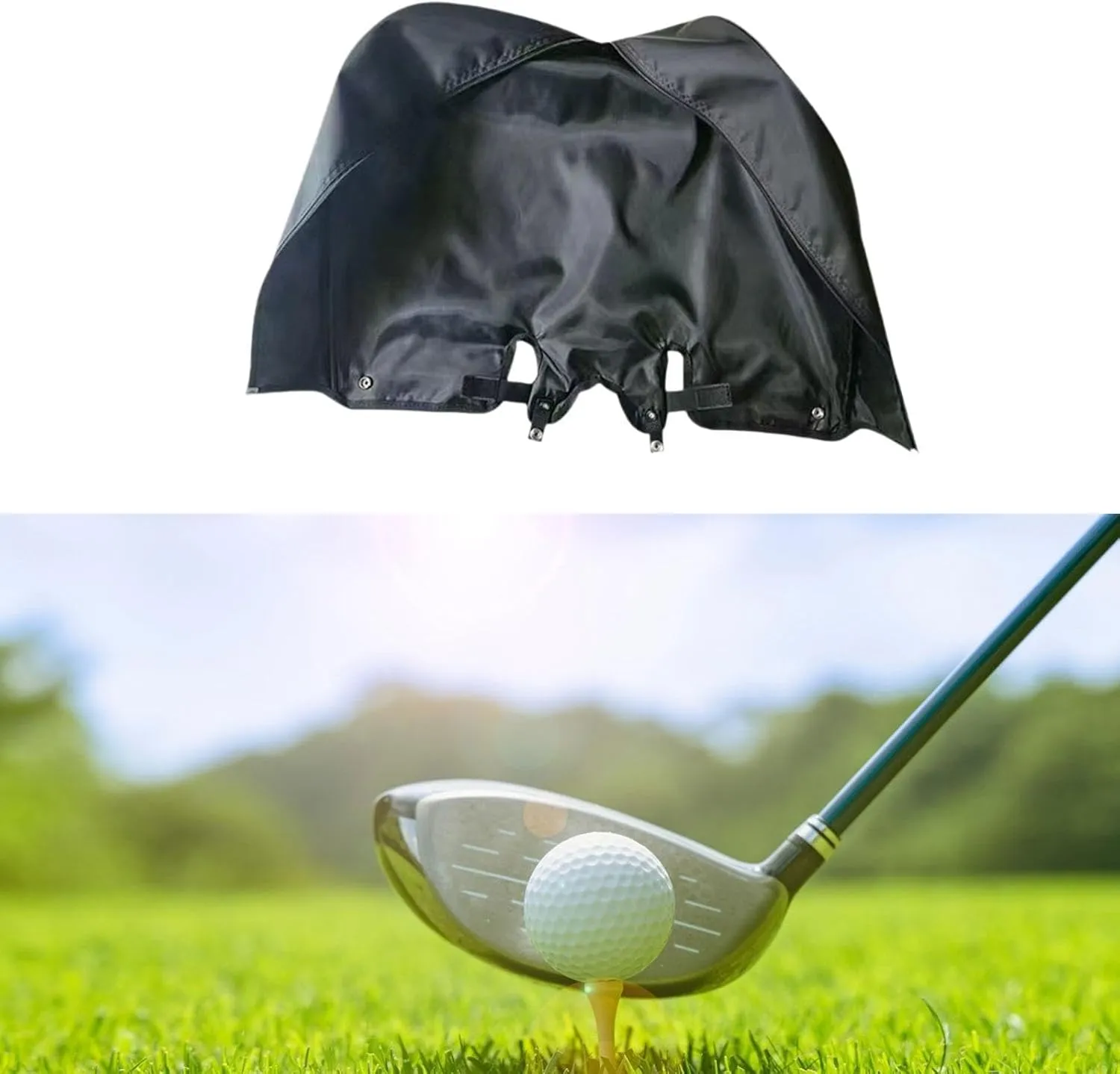 Yiju Golf Bag Rain Protection Cover, Golf Bag Cover, Nylon Golf Supplies, Lightweight Rainproof Golf Bag Rain Hood