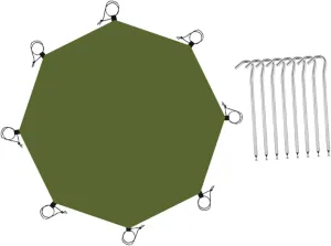 Yiju Octagonal Tent Ground Sheet for Camping and Backpacking
