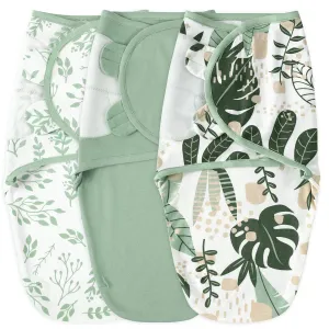 Yoofoss Baby Swaddles for Newborns 100% Organic Cotton, Adjustable Swaddle Sleep Sack 0-3 Months Newborn Swaddle Sack, Breathable Soft(Small)