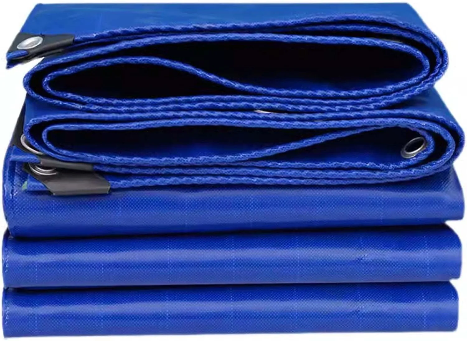 YSUEFIJO Tarps Heavy Duty Waterproof, Multipurpose Tarpaulin Cover with Grommets, PVC Coated Blue Heavy Duty Cover, UV Resistant Rip and Tear Proof Tarpaulin, for Outdoor Camping Pool Car Tent