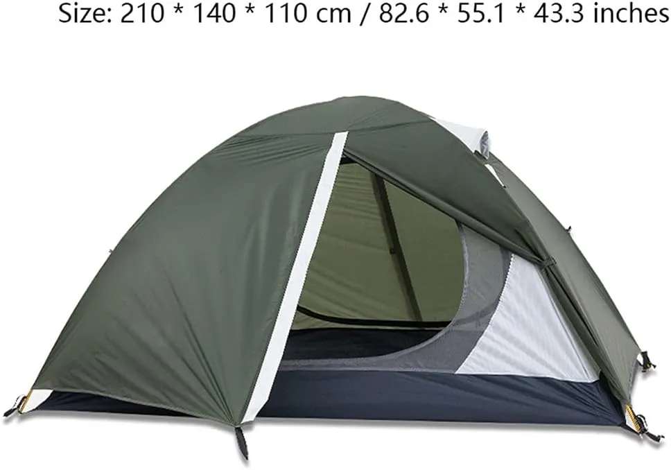 YYDS Tents for Camping Windproof Waterproof Camping Tent Ultralight Folding Beach Tent Double Layer Awning Tent Park Outing Double Camping Tents (Color : Orange)