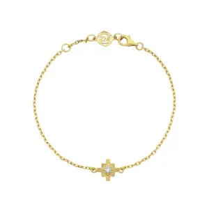 Zoe & Morgan Inka Bracelet - Gold Vermeil & White Zircon