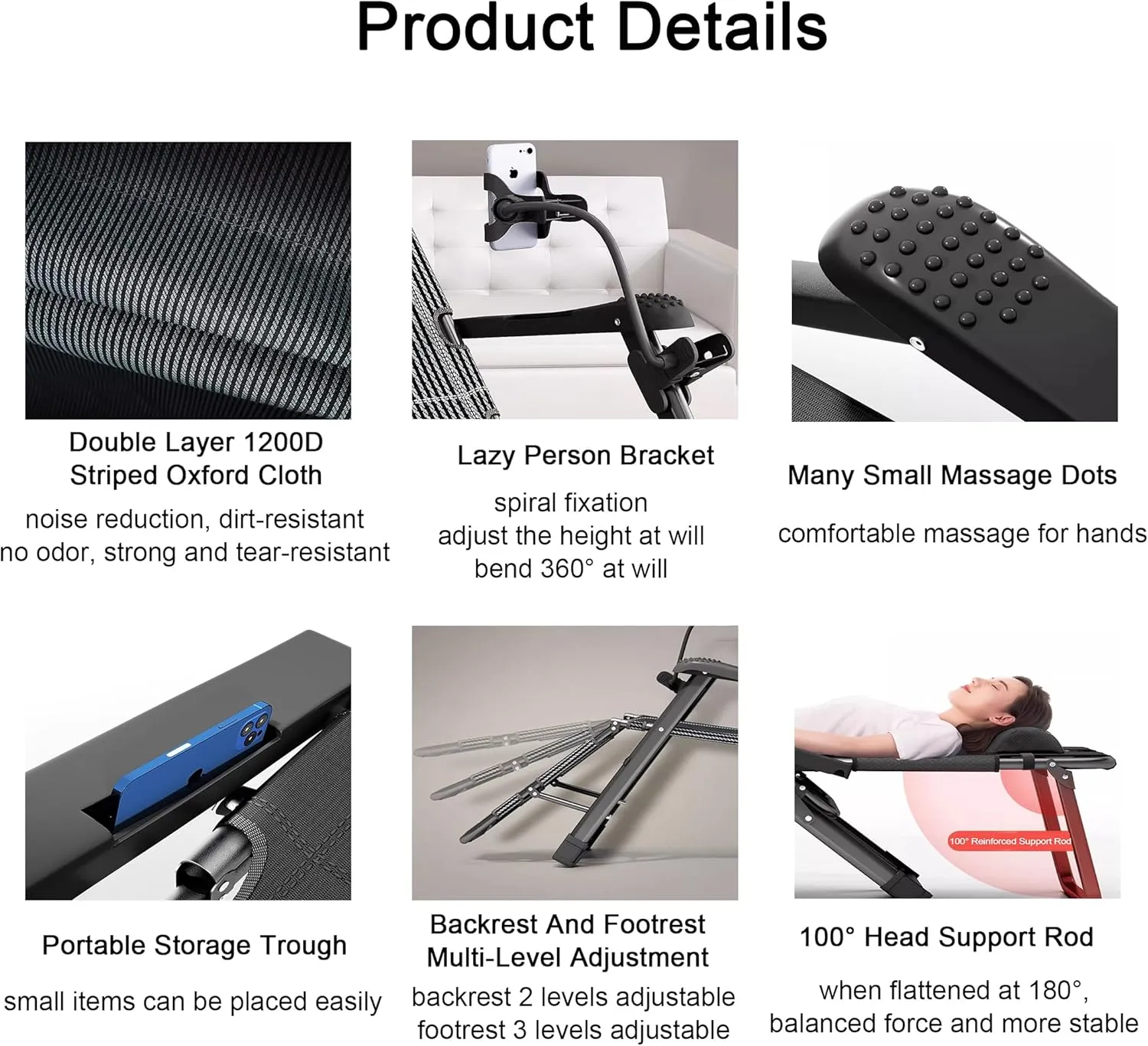 ZTGL D, Camping Cot for Adults with Mattress and Pillow, Portable Folding Bed for Sleeping, Outdoor Folding Chaise, Sunbathing Lounge Chairs, Camping Lounge Chair