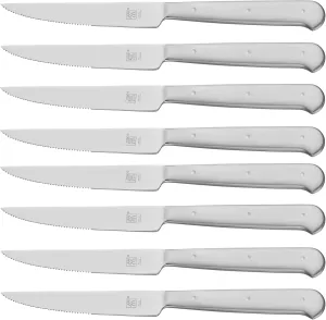 ZWILLING Porterhouse Razor-Sharp Steak Knife Set of 8 with Black Presentation Case, Gift Set, Silver
