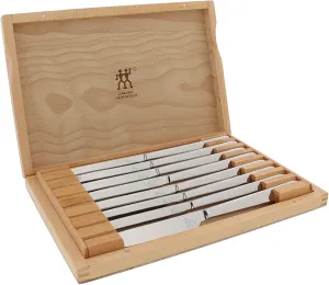 ZWILLING Razor-Sharp Steak Knives set of 8, German Engineered Informed by 290  Years of Mastery, Silver